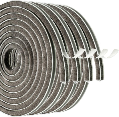 Self Adhesive Pile Weather Stripping  Tape (10 Meters)