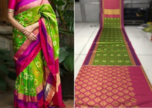 Satin Gota Printed Regular Saree