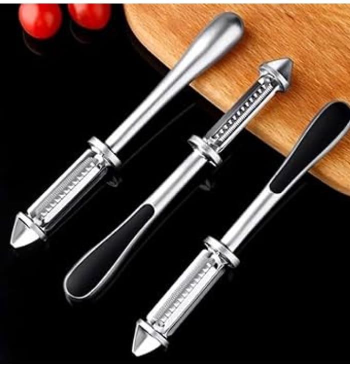 Multifunctional Carrot Fruit Kiwi Vegetable Fruit Peelers, Stainless Steel Peeler Straight Peeler