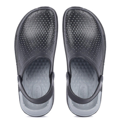 Richale New Latest Plain Black Clogs For Mens